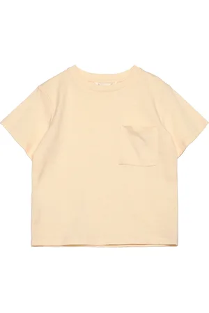 MANGO Patch Pocket T-Shirt Yellow