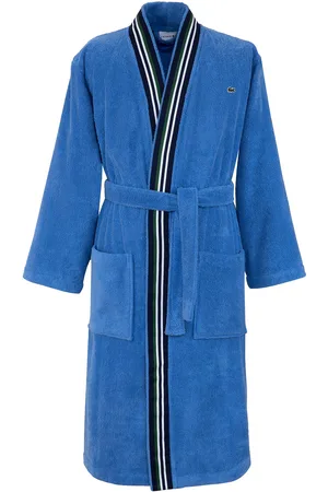 Lacoste Lclub Bath Robe Blue