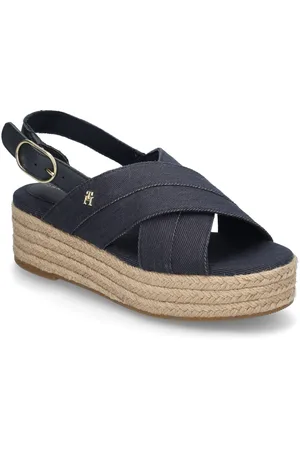 Tommy Hilfiger Denim Espadrille Platform Sandal Navy