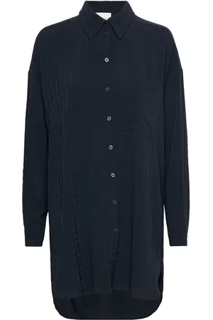My Essential Wardrobe Halnamw Boxy Shirt Blue
