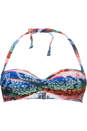 ESPRIT Women Beach Tops With Wire Padded Bra Blue