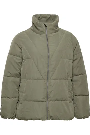 Zizzi Capeachy, L/S, Jacket Khaki