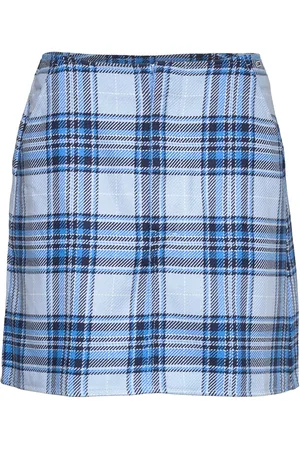 Tommy Hilfiger Tjw Check Mini Skirt Blue