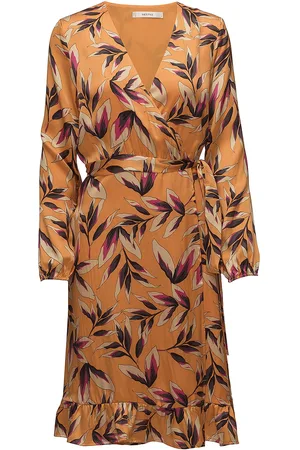Gestuz Orangina Wrap Dress Hs18 Orange