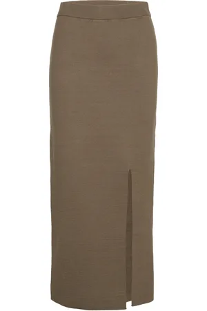 Gestuz Talligz Hw Long Skirt Brown