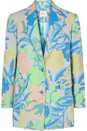 Mos Mosh Sp Kenal Botanic Jacquard Blazer Patterned