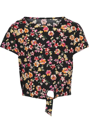 ONLY Konnova Life S/S Knot Top Ptm Patterned