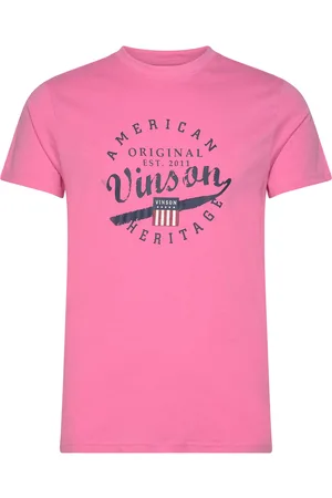Vinson Ronan Reg Cot Sj Vin M Tee Pink