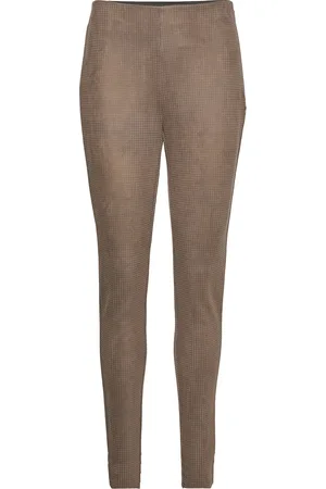 Coster Copenhagen Pants In Scuba W. Print Mynte Fit Green