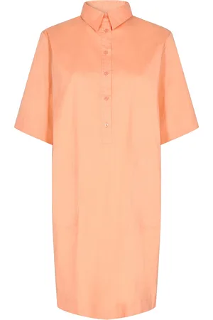Mos Mosh Carlee 3/4 Shirt Dress Orange