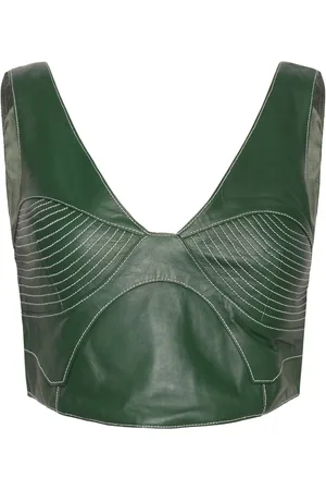 Hosbjerg Jody Leather Top Green