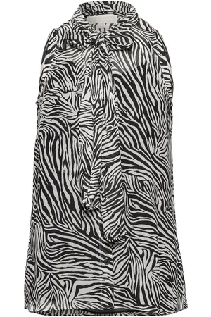 Michael Kors Sat Zebra Bow Top Patterned
