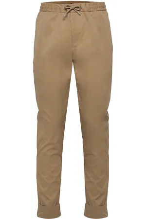 ESPRIT Chinos With An Elasticated Waistband Made Of Blended Organic Brown