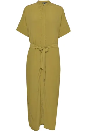ESPRIT Maxi Shirt Dress With Lenzing™ Ecovero™ Green