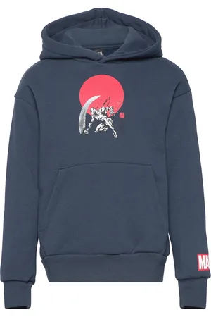 JACK & JONES Jcomarvel Sweat Hood Jnr Blue Jack & J S