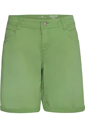 TOM TAILOR Slim Bermuda Denim Alexa Green