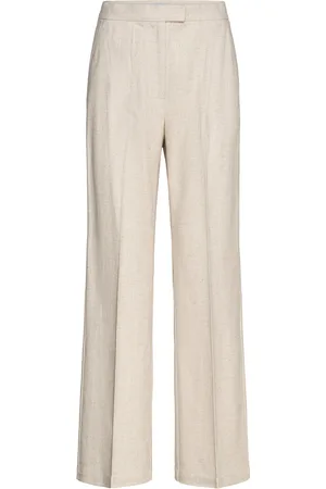 Marville Road Elle Linen Trousers Beige