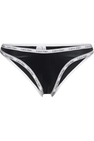 Calvin Klein High Leg Cheeky Bikini Black