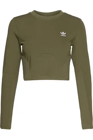 adidas Always Original Rib Long Sleeve Top W Khaki