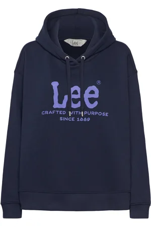 Lee Logo Hoodie Navy