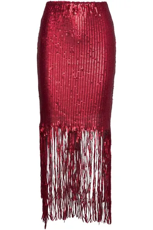 Soaked in Luxury Slnicole Skirt Burgundy