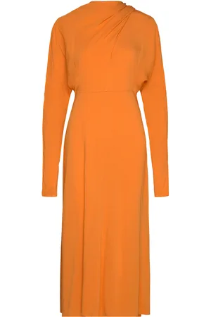 WoodWood Ambre Crepe Dress Orange