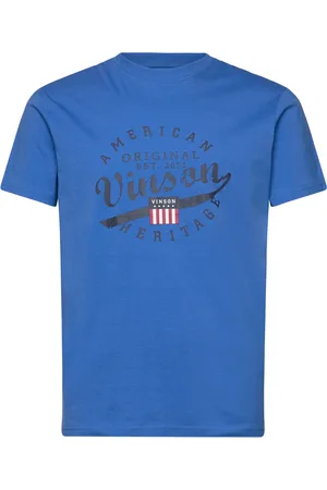 Vinson Ronan Reg Cot Sj Vin M Tee Blue