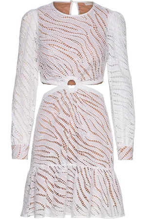 Michael Kors Mega Zebra Eyelet Dress