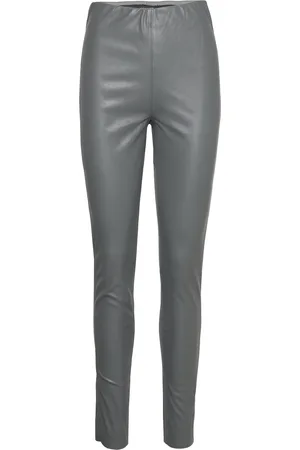 Soaked in Luxury Slkaylee Pu Leggings Grey