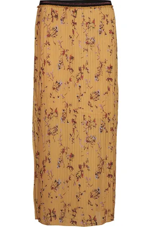 Coster Copenhagen Pleated Skirt In Yellow