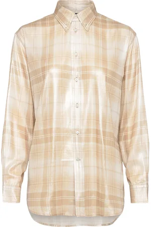 Ralph Lauren 75D Poly Crepe-Lsl-Bls Cream