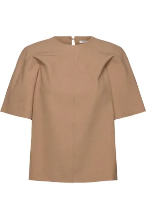 WoodWood Jay Heavy Drapy Top Brown