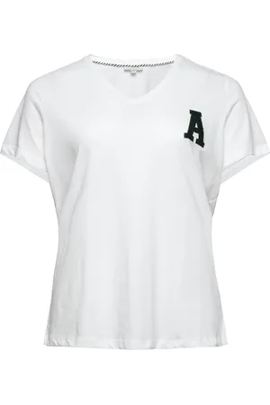 ONLY Carelodie Ss V-Neck Tee Jrs White
