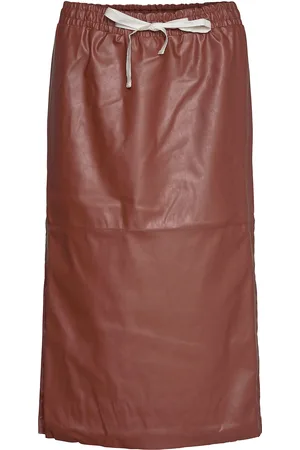 Designers Remix Marie Midi Skirt Red