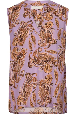 Cream Crrosina Blouse Purple