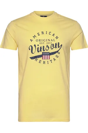 Vinson Ronan Reg Cot Sj Vin M Tee Yellow