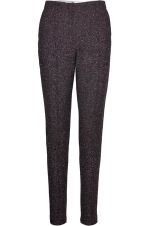 REMAIN Birger Christensen Pants Basket Wool Black