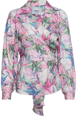 Minus Mercy Slå-Om Bluse Patterned