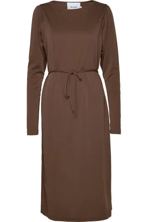Minus Brinley Boatneck Dress Brown