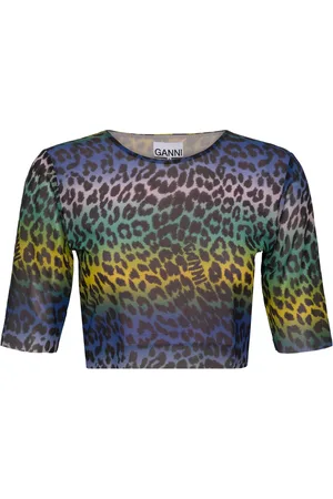 Ganni Printed Mesh Patterned