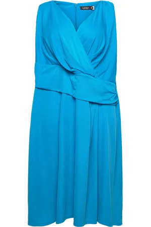 Ralph Lauren Str Matte Jersey-Dress Blue