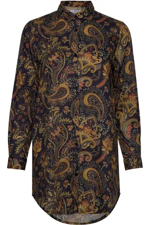 Dedicated Shirt Fredericia Bold Paisley Blue