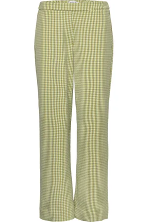 MSCH Mschjerica Jaida Ankle Pants Chk Green