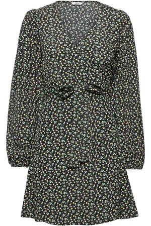 Envii Enrye Ls V-N Dress Aop 6257 Green