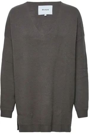 Minus Cosy Long Pullover Grey