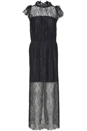Designers Remix Long Ruffled Lace Dress