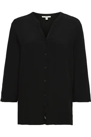 ESPRIT Wide Blouse With 3/4-Length Sleeves