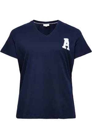 ONLY Carelodie Ss V-Neck Tee Jrs Navy