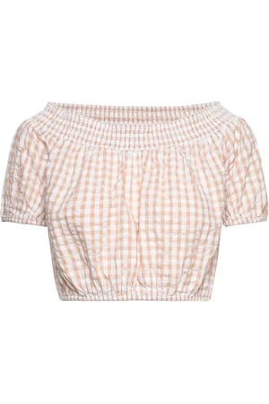 French Connection Filippa Cot Poplin Off Shld Tp Beige