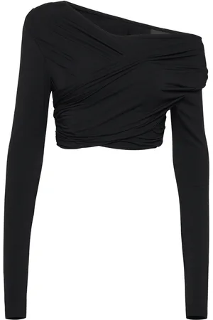 HAN Kjøbenhavn Viscose Jersey Stretch Cropped Long Sleeve Top